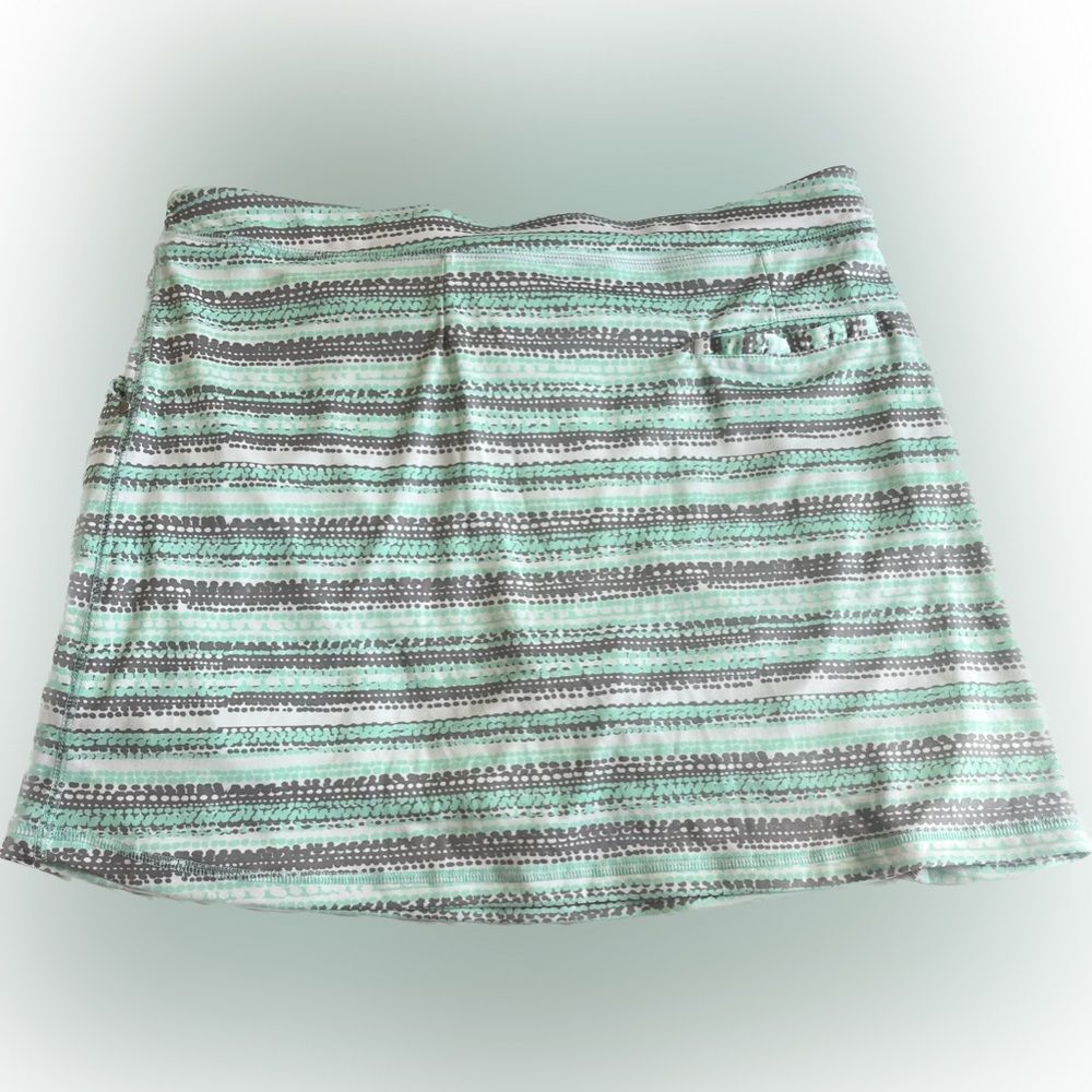PGA Tour Mint and Gray Dotted Golf Skort Size Large - Picture 2 of 5